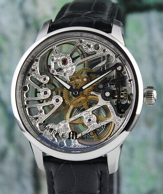 (image for) Unworn Maurice Lacroix Masterpiece Squelette Skeleton Manual Winding Watch / MP7208-SS001-000